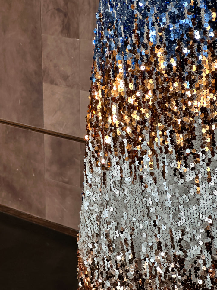 Vestito lungo paillettes