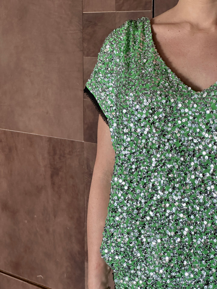 Vestito corto paillettes