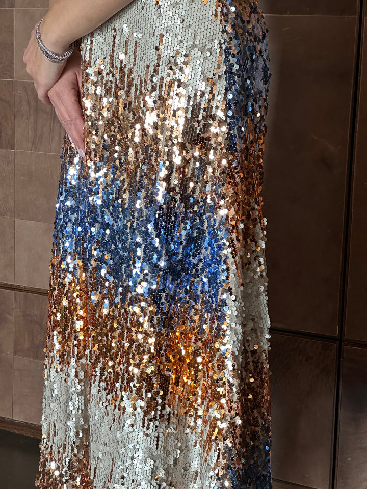 Vestito lungo paillettes