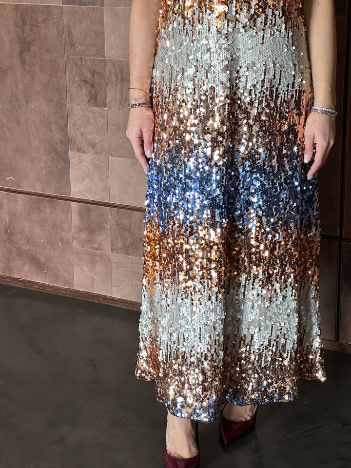 Vestito lungo paillettes